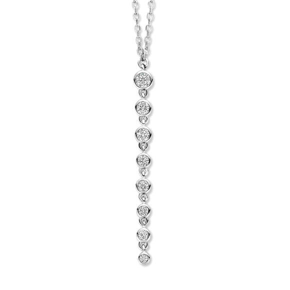 Collier Naiomy - Argent et zircons (N4E52)