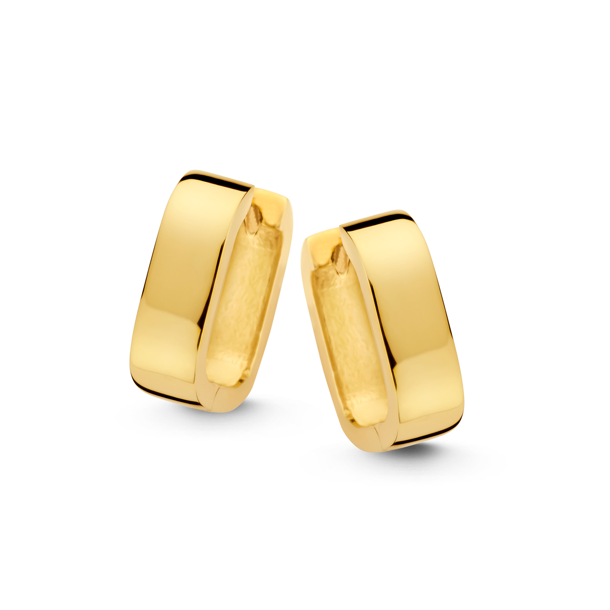 Boucles d'oreilles Naiomy créoles - Plaqué or (N4I74)