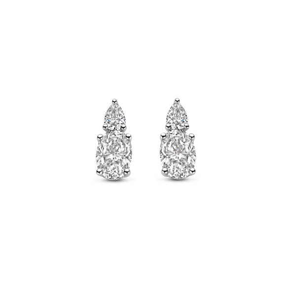 Boucles d'oreilles Naiomy - Argent et zircons (N4R53)