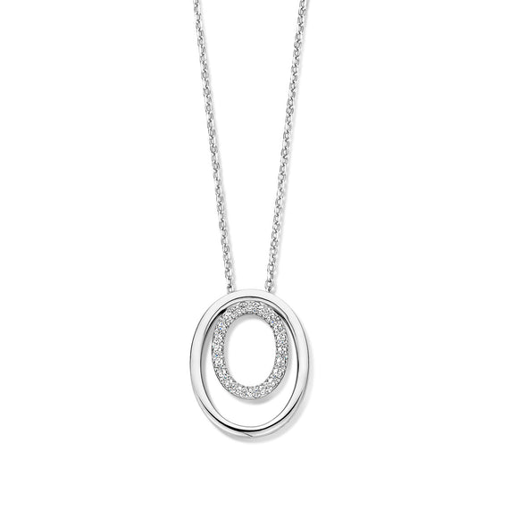 Collier Naiomy - Argent et zircons (N4S58)