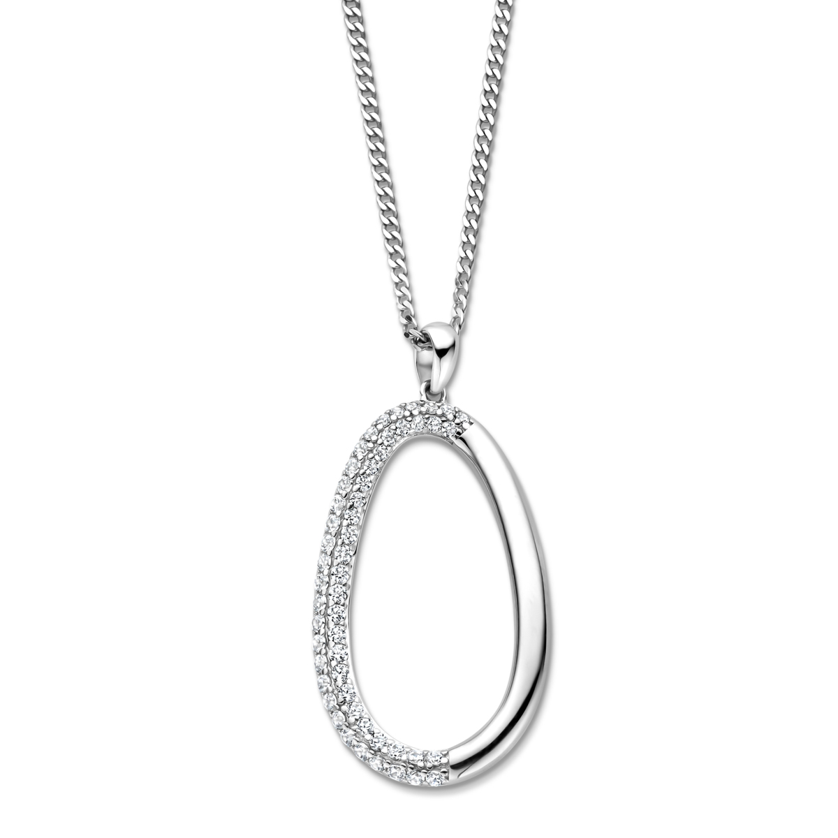Collier Naiomy - Argent et zircons (N5K62)
