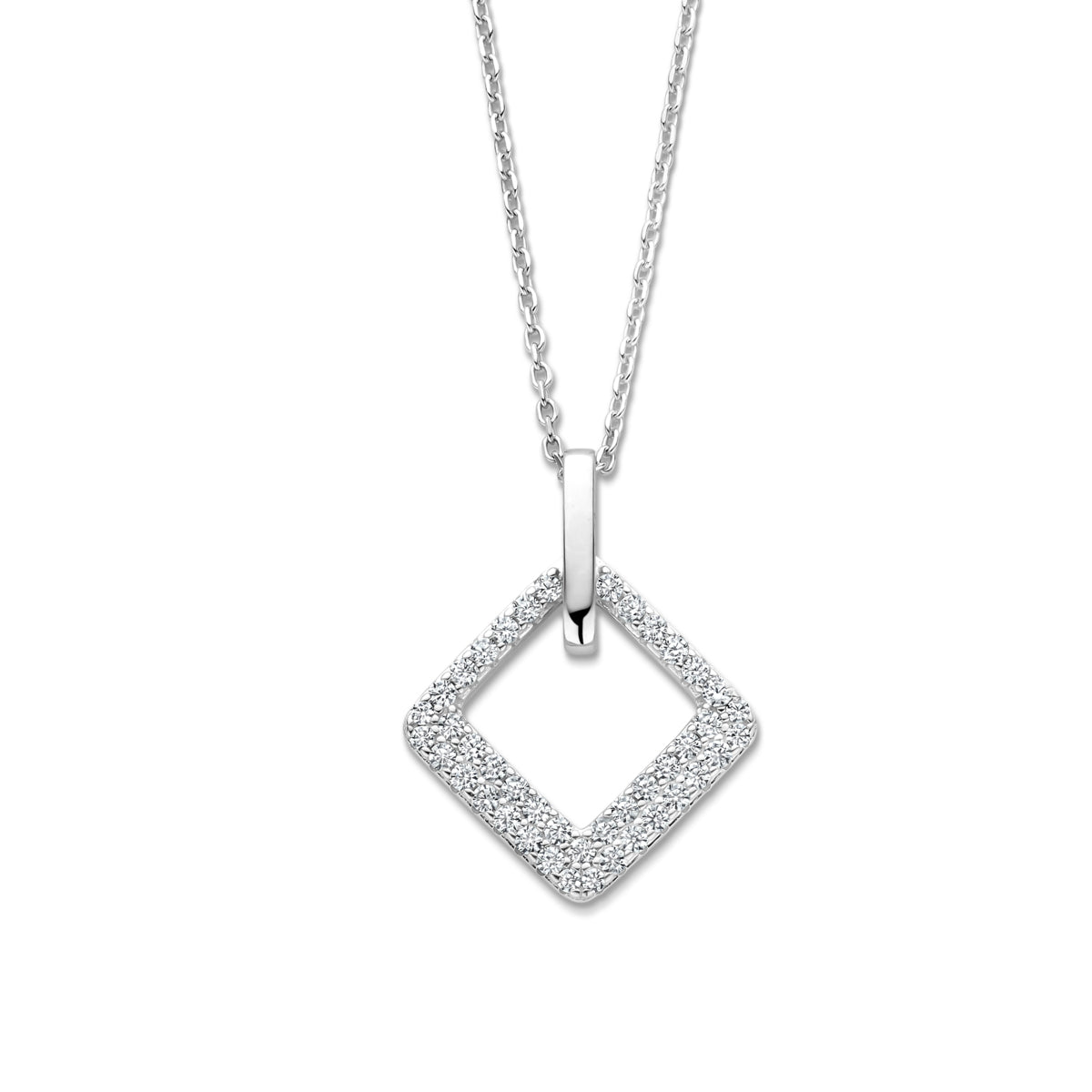 Collier Naiomy - Argent et zircons (N5K64)