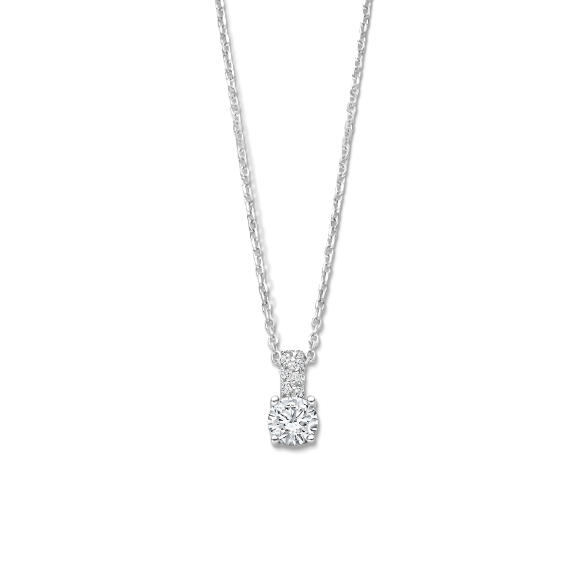 Collier Naiomy - Argent et zircons (N5N52)