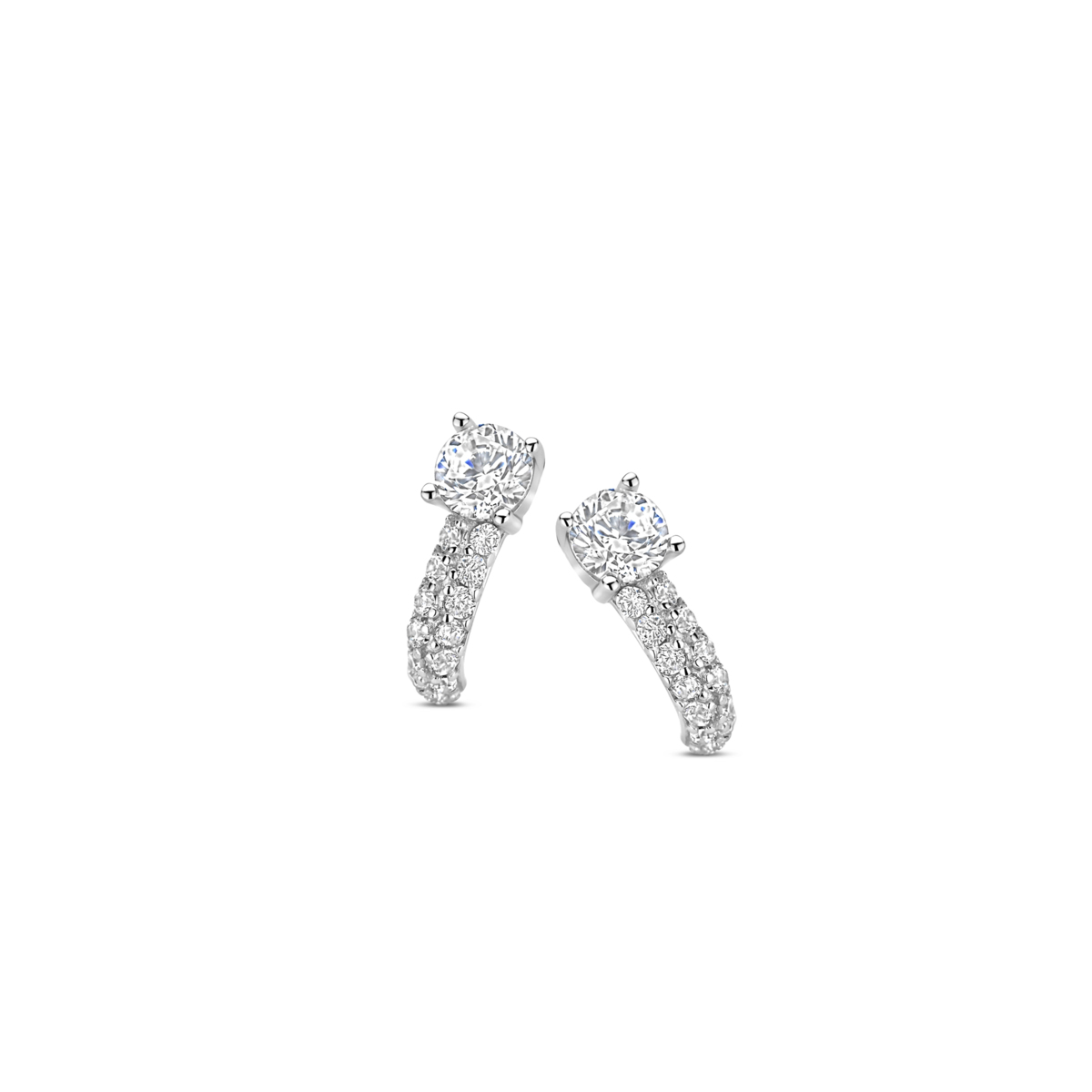 Boucles d'oreilles Naiomy - Argent et zircons (N5N53)
