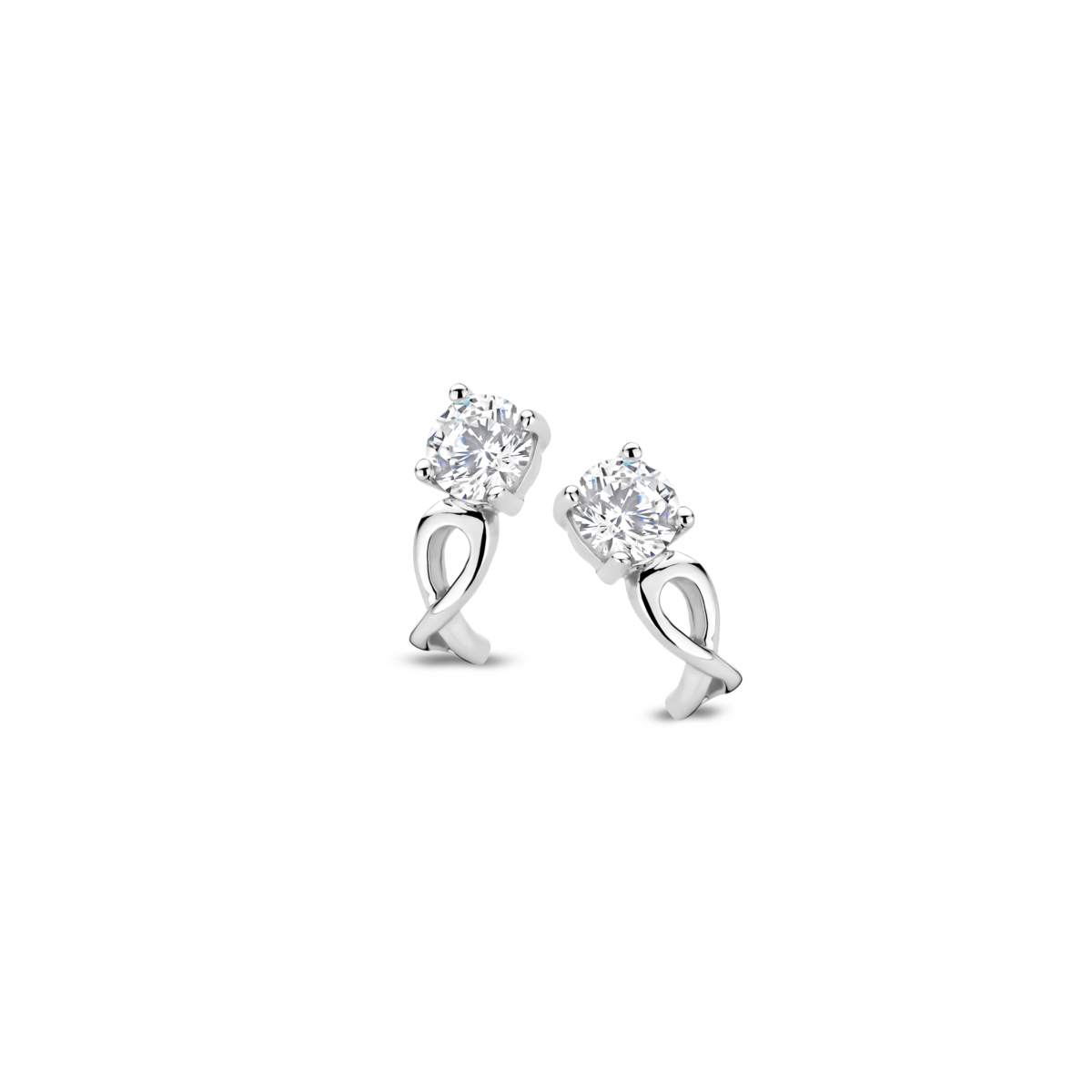 Boucles d'oreilles Naiomy - Argent et zircons (N5N56)