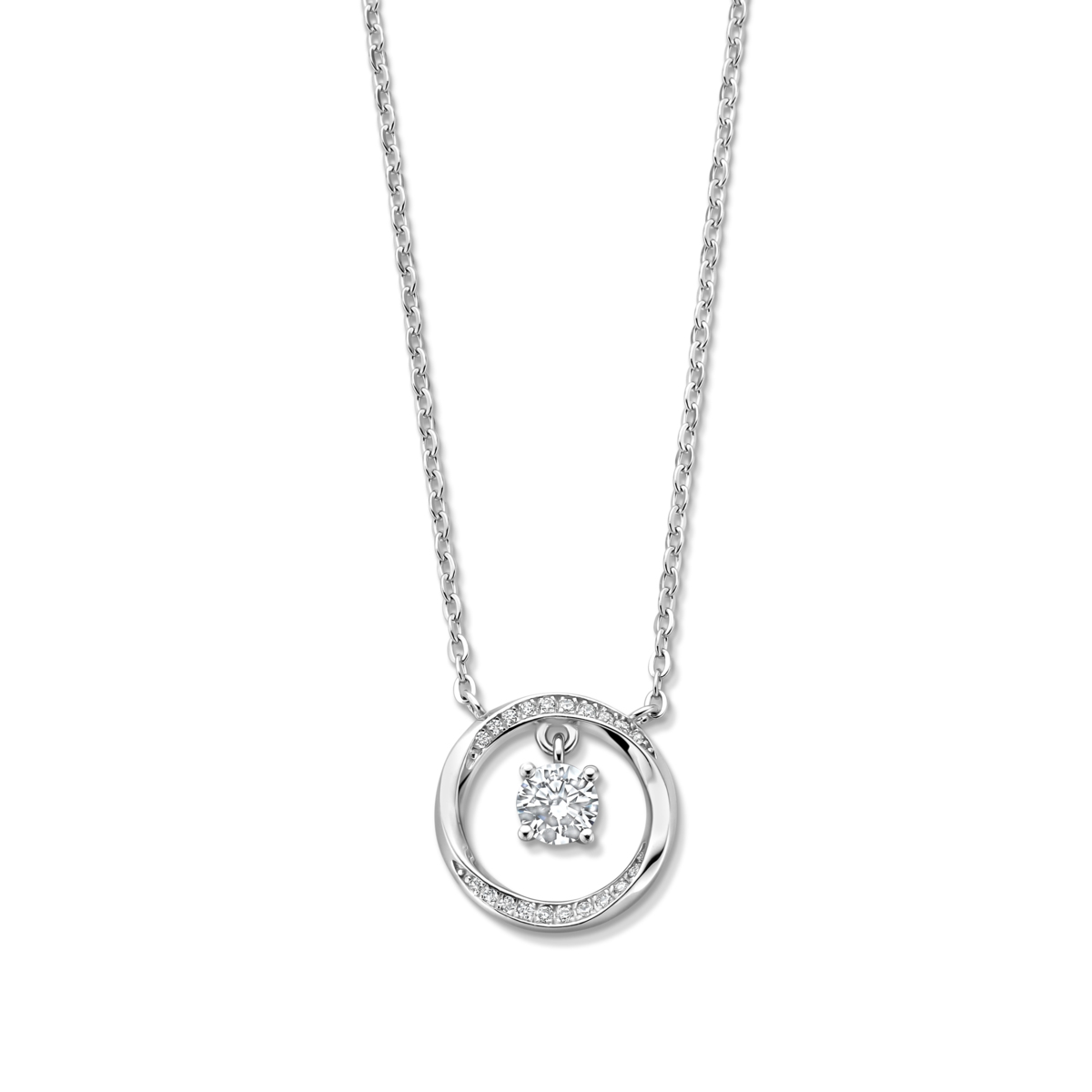 Collier Naiomy - Argent et zircons (N5N71)