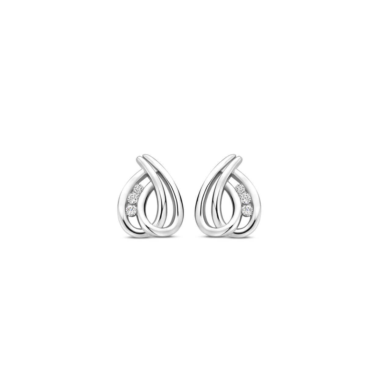 Boucles d'oreilles Naiomy - Argent et zircons (N5O56)