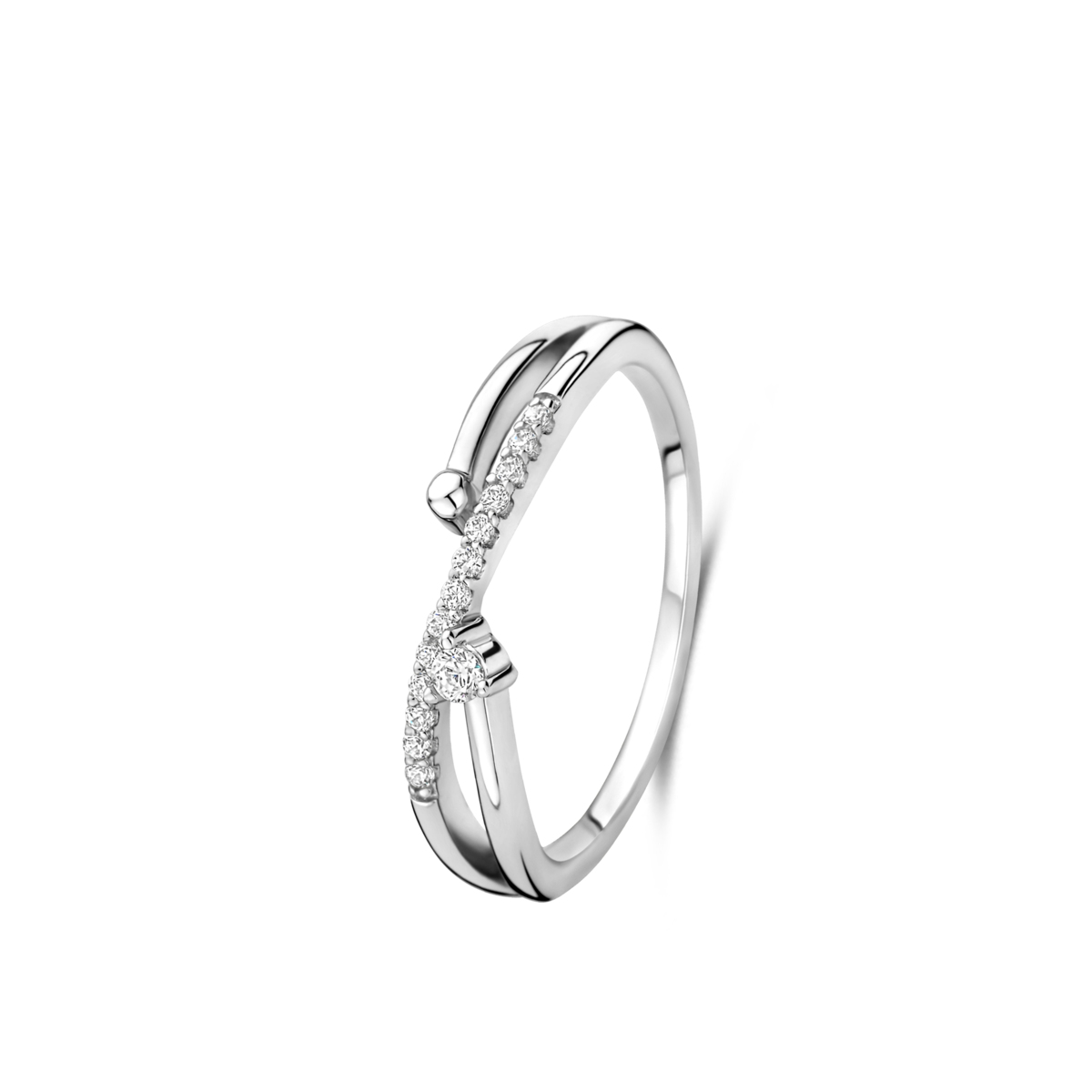 Bague Naiomy - Argent et zircons (N5O66)