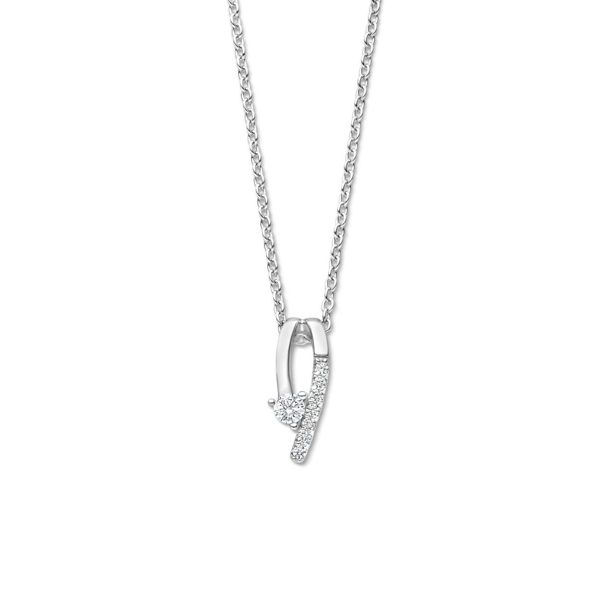 Collier Naiomy - Argent et zircons (N5O67)