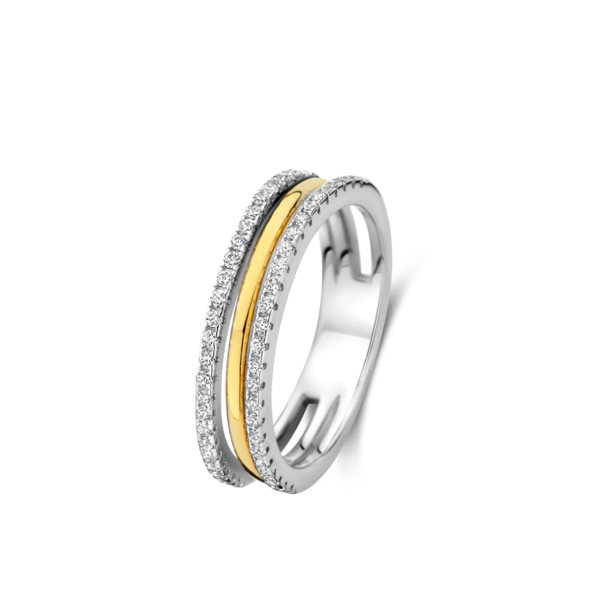 Bague Naiomy  - Argent Bicolore et zircons (N5P55)
