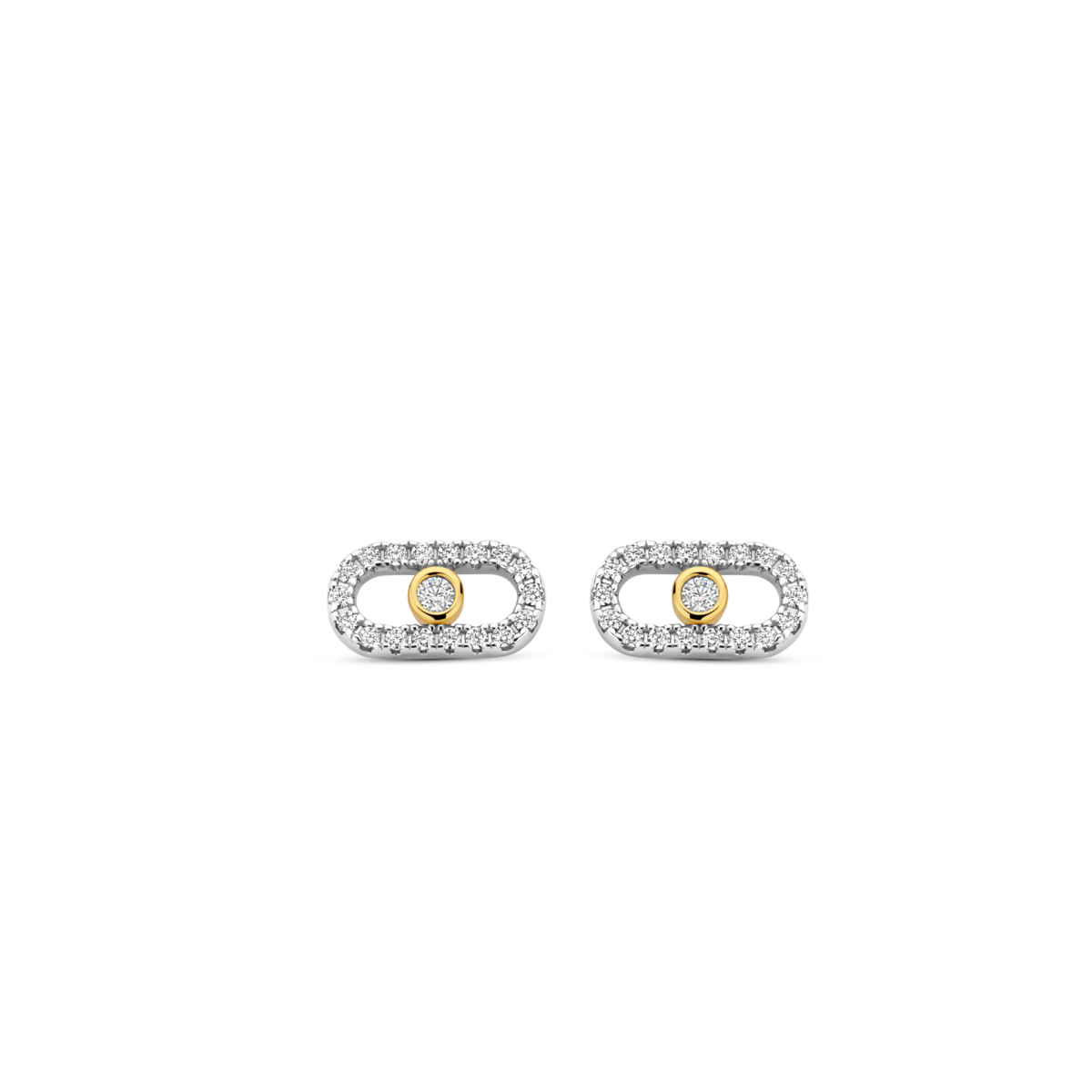 Boucles d'oreilles Naiomy - Plaqué et zircons (N5P59)