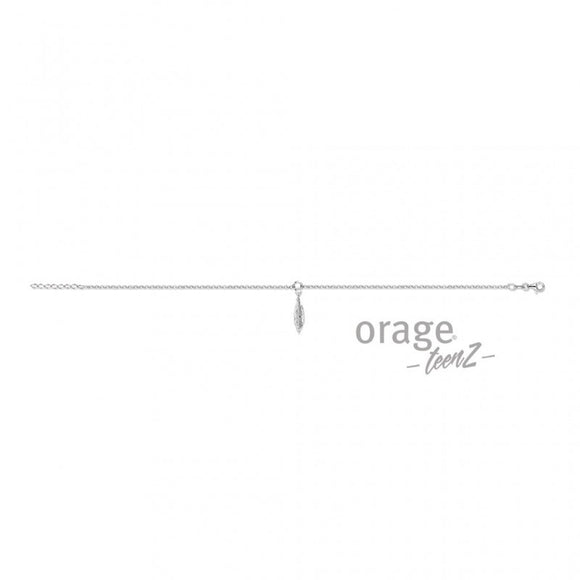 Chaine de cheville Orage plume - Argent (A/1098/25-A)