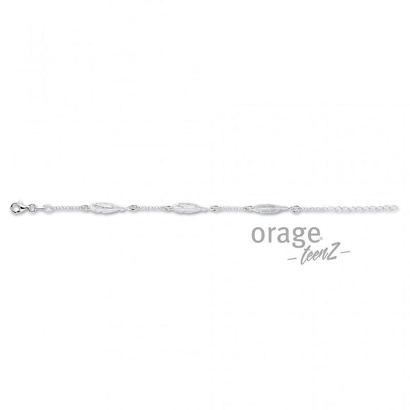 Bracelet Orage plumes - Argent (T679)