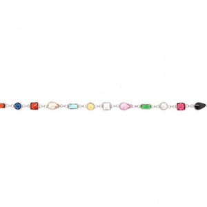 Bracelet Orage - Argent et Zircons Multicouleurs (A/3927/20-A)