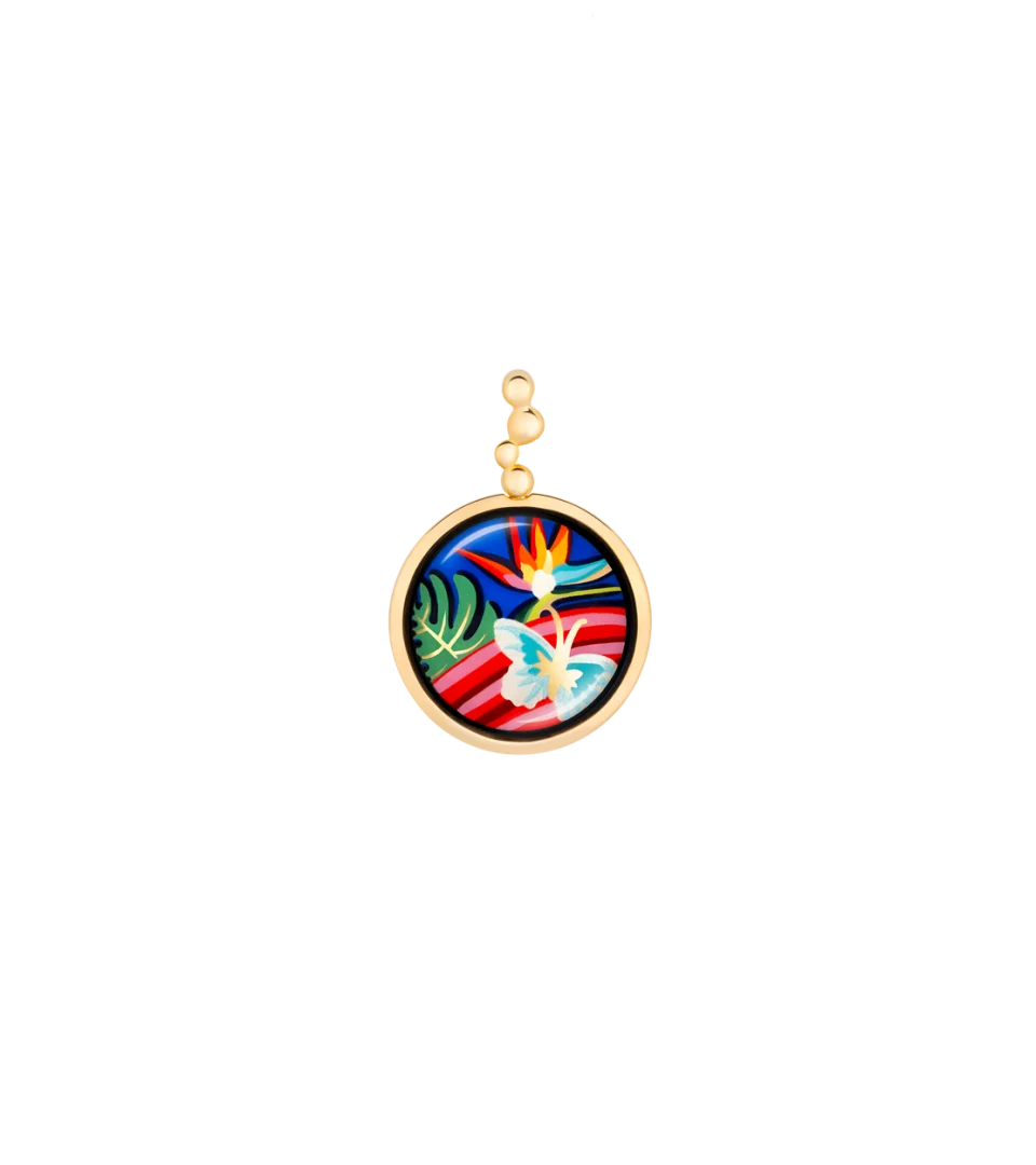 Pendentif Freywille - Eliza Frida Kahlo ¡VIVA LA VIDA! , Plaqué or jaune (FK493EL1/1)
