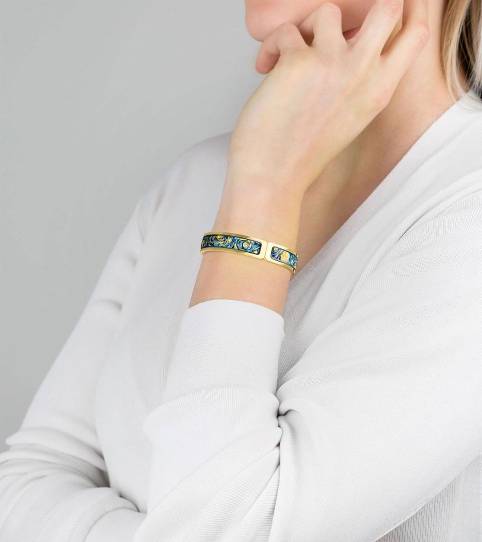 Bracelet Freywille - Ballerina Vincent van Gogh Éternité, Plaqué or jaune (VG466/3)