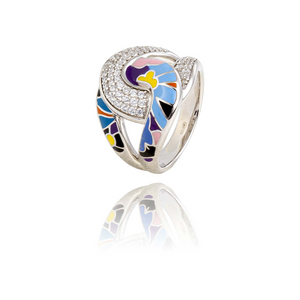 Bague UNA STORIA - Willemstad, Argent et zircons (BG14013)