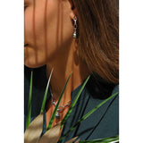 Boucles d'oreilles Pendantes IZA-B - Flore, Argent, Diamants et Perles de Tahiti (FEZ20E010HP)