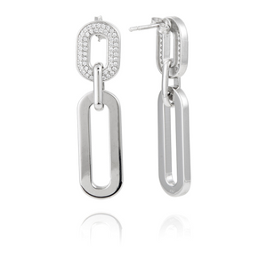 Boucles d'oreilles UNA STORIA - Bath, Argent et Zircons (BO160123)