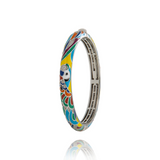 Bracelet Jonc UNASTORIA - Lovebird, Argent et Zircons (JO121212)