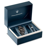 Maserati - Coffret Traguardo Chrono et Bracelet Acier (R8873612050)