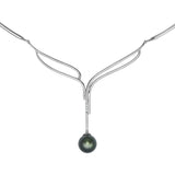 Collier IZA-B - Canopée, Argent, Diamants et Perles de Tahiti (FEZ19N003HP)