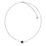 Collier Jonc IZA-B - Lagune, Argent, Perles de Tahiti et Diamant (FEZ19N004HP)