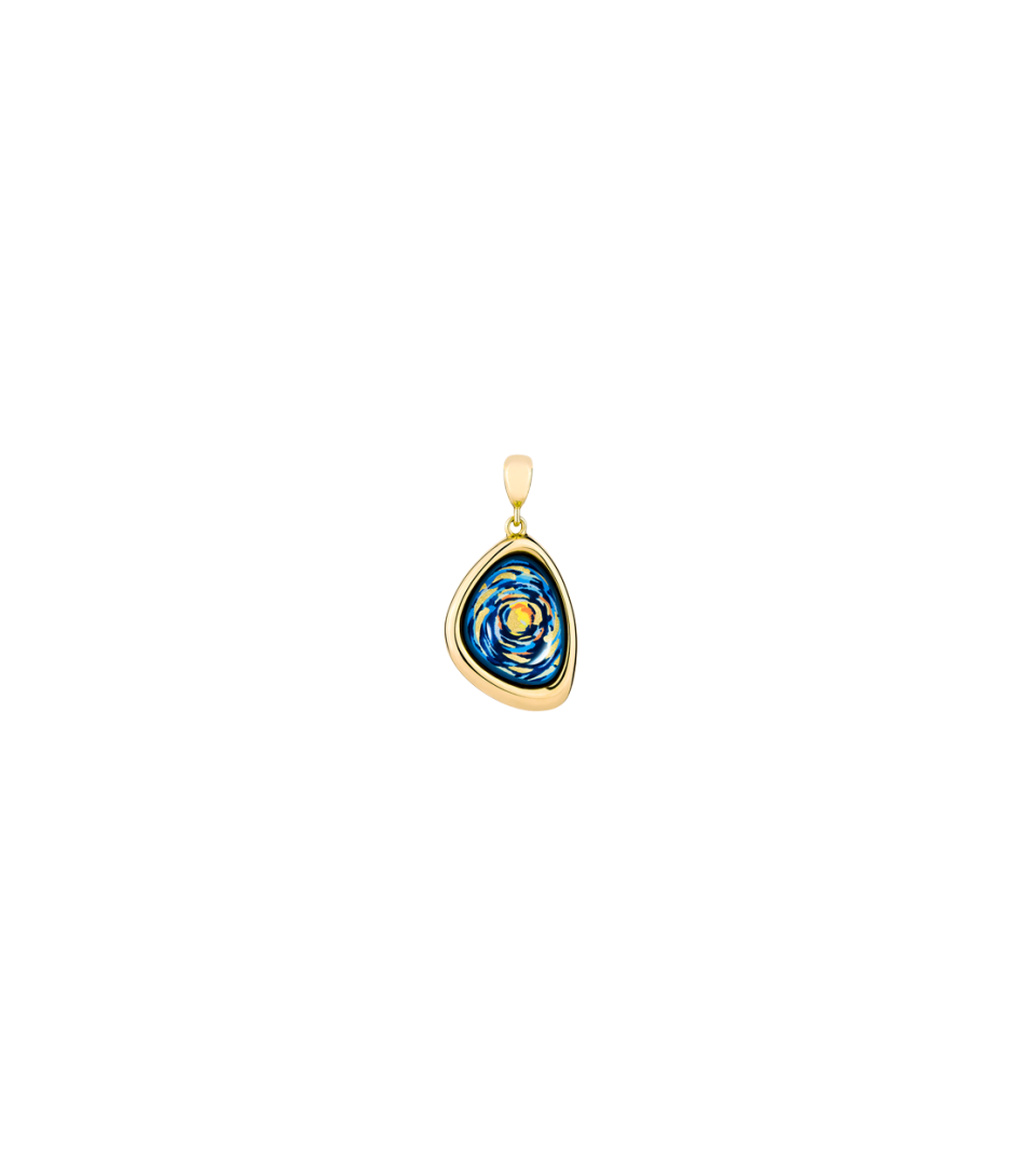 Collier Freywille - Pebble Vincent van Gogh , Plaqué or jaune (VG493PE1/403/45)