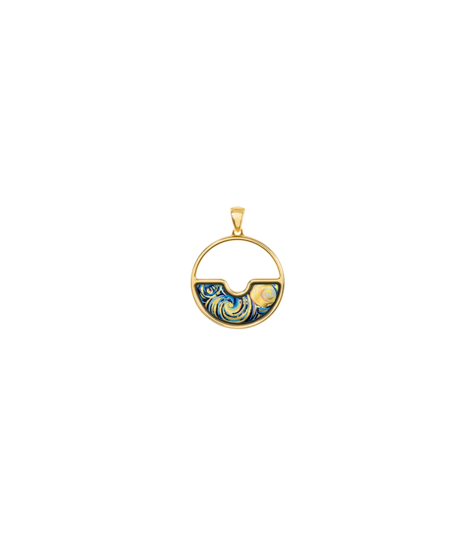 Pendentif Freywille - Swing Vincent van Gogh , Plaqué or jaune (VG493HL2/133)