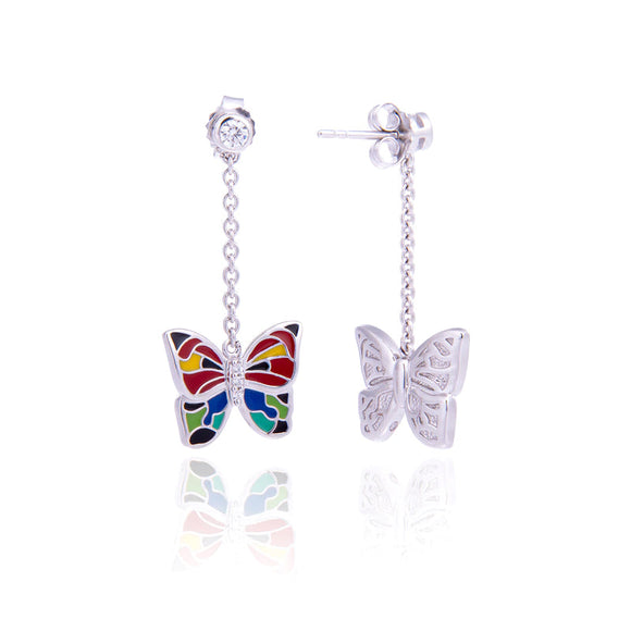 Boucles d'oreilles UNA STORIA - Papillons, Argent (BO121100)