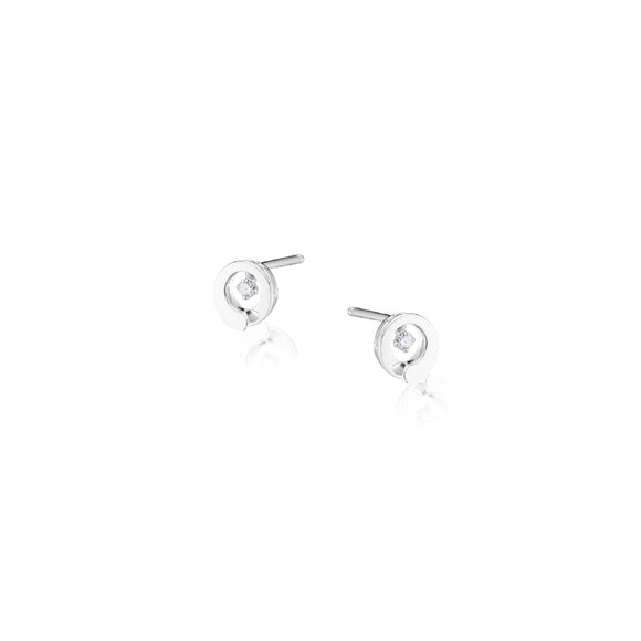 Boucles d'oreilles Garel Envol - Or Blanc, Diamants (74XC06G)