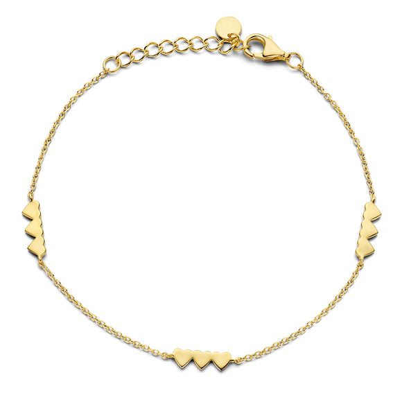 Bracelet Naiomy Cœur - Plaqué or (N3N55)