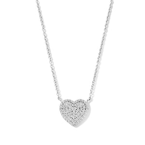 Collier Naiomy Moments - Coeur Argent et zircons (B1L01)