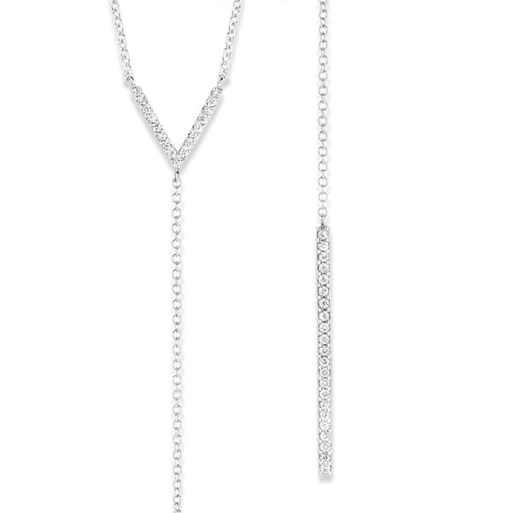 Collier One More - Ischia Or Blanc et Diamants (057208A)