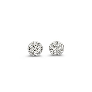 Boucles d'oreilles One More - Eolo Or Blanc et Diamants (93FK04A)
