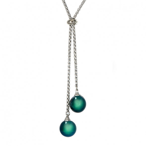 Collier Cravate IZA-B - Epure, Argent, Perles de Tahiti (EP-036-COL)