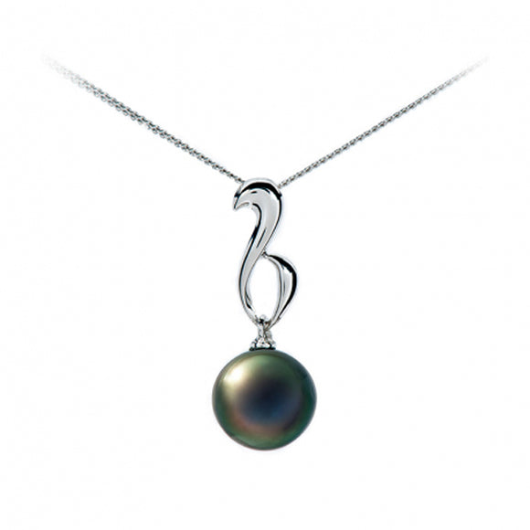 Collier IZA-B - Lagune, Argent, Perles de Tahiti (NI-031-PEN)