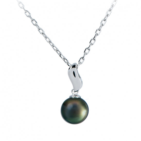 Collier IZA-B - Lagune, Argent, Perles de Tahiti (NI-045-PEN)