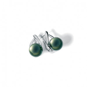 Boucles d'oreilles IZA-B - Canopée, Argent, Perles de Tahiti (SV-007-BO)