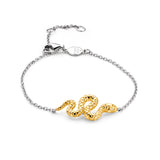 Bracelet Serpent TI SENTO - Argent bicolore doré (2904SY)