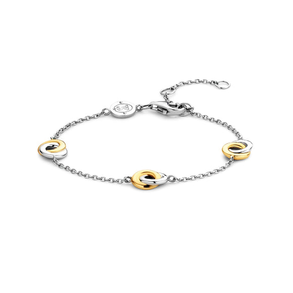 Bracelet TI SENTO - Argent bicolore doré (2925SY)
